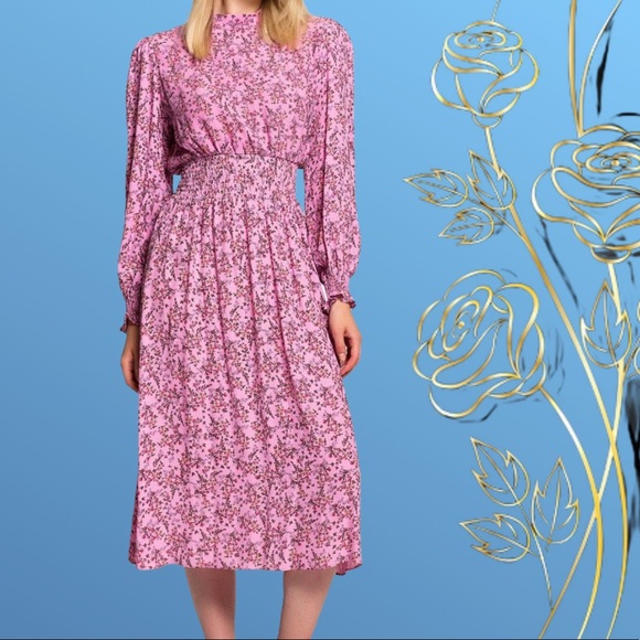 NEW! Cotton pink Turkey made floral casual summer dress 🛍💖 - Picture 4 of 7